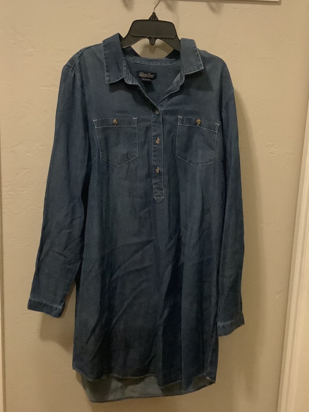 Lucky brand denim dress size large